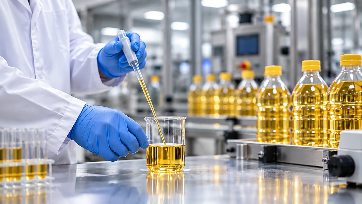 Bitkisel yağ örneği üzerinde pipetle yapılan temsili kalite kontrol çalışması